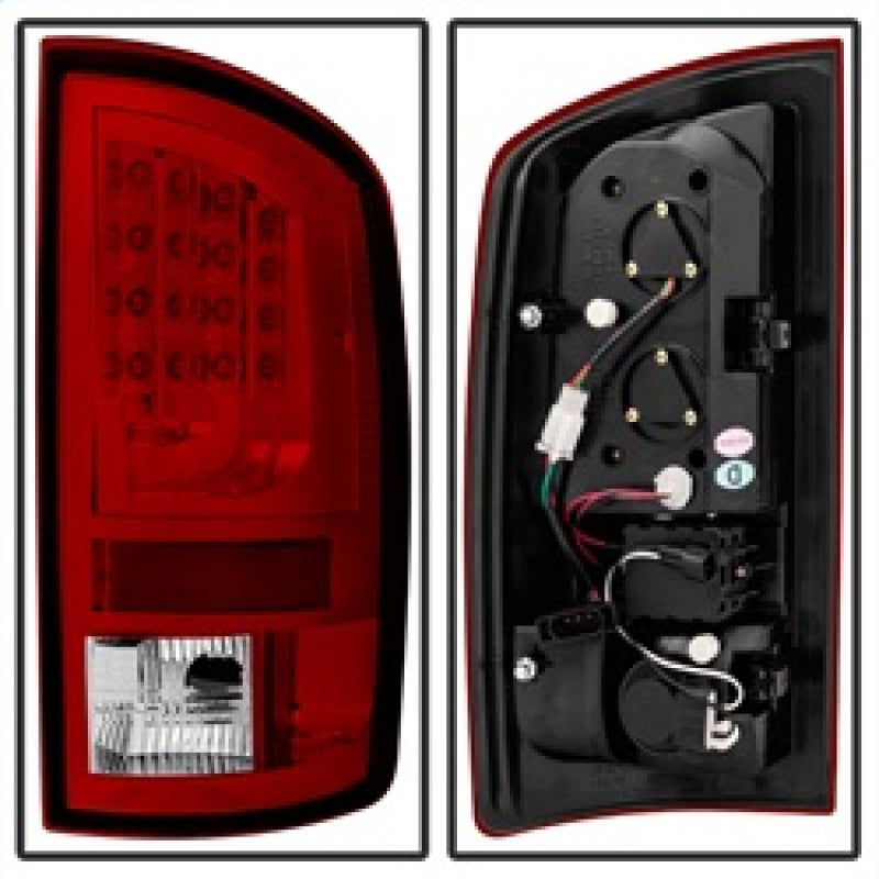 Spyder Dodge Ram 07-08 1500 Version 2 LED Tail Lights - Red Clear ALT-YD-DRAM06V2-LED-RC 5081971