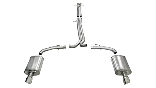 Corsa [OPEN BOX] Sport Sound Level (14315) 2.5 IN Cat-Back Single 4.0 IN Tips 2010-2019 Ford Taurus SHO