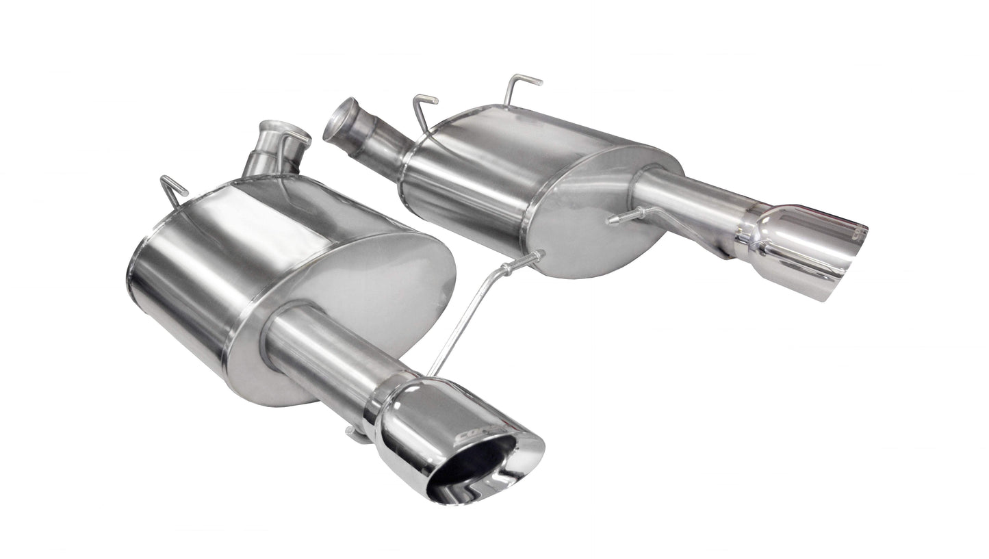 Corsa Xtreme, Sport / 3.0 in Axle-Back 4.0 in Single Tips | 2011-2014 Ford Mustang GT, Boss 302 (14317, 14316)