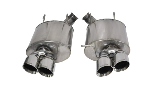 Corsa Sport / 3.0 in Axle-Back 4.0 in Twin Tips | 2013-2014 Ford Mustang GT500 (14321)