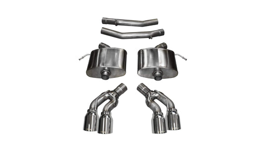 Corsa Xtreme, Sport / 2.75 in Axle-Back 4.0 in Twin Tips | 2016-2019 CTS-V 6.2L (14358, 14357)