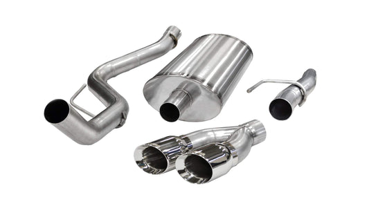 Corsa Sport / 3.0 in Cat-Back 4.0 in Twin Tips | Ford F-150 V8 2011-2014 5.0L (14393)