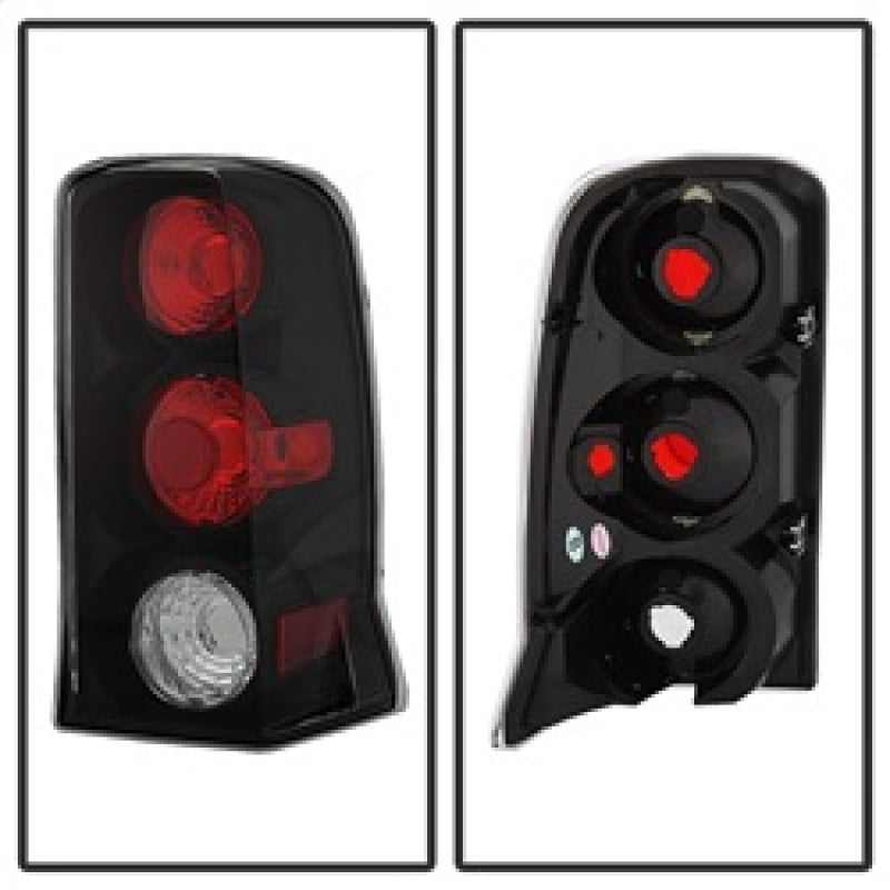 Spyder Cadillac Escalade SUV (Not EXT)02-06 Euro Style Tail Lights Black ALT-YD-CE02-BK 5001597