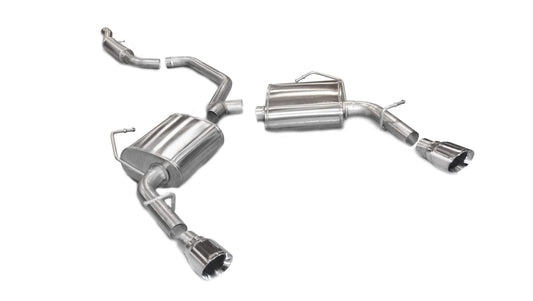 Corsa Sport / 2.5 in Cat-Back 4.0 in Single Tips | 11-14 Dodge Avenger, Chrysler 200 3.6L (14413)