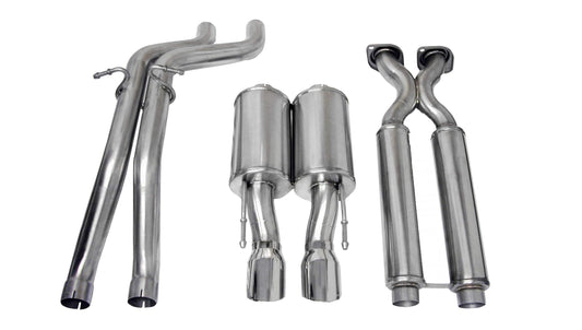 Corsa Sport / 2.5 in Cat-Back 4.0 in Single Tips | 2006-2010 Grand Cherokee SRT-8 6.1L (14451)