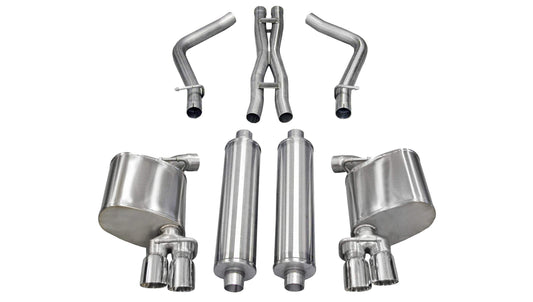 Corsa 2011-2014 Dodge Charger RT Exhaust | Xtreme / 2.5 in Cat-Back Twin 3.0 in Tips | 5.7L V8 (14522)