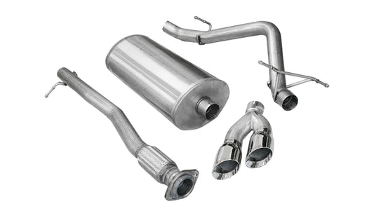 Corsa Sport / 3.0 in Cat-Back SSE 4.0 in Twin Tips | 11-13 Silverado Sierra, Denali 6.2L 143WB (14523)