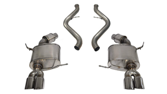 Corsa Sport / 2.5 in Axle-Back 3.0 in Twin Tips | 2008-2012 BMW M3 E92 E93 (14568)
