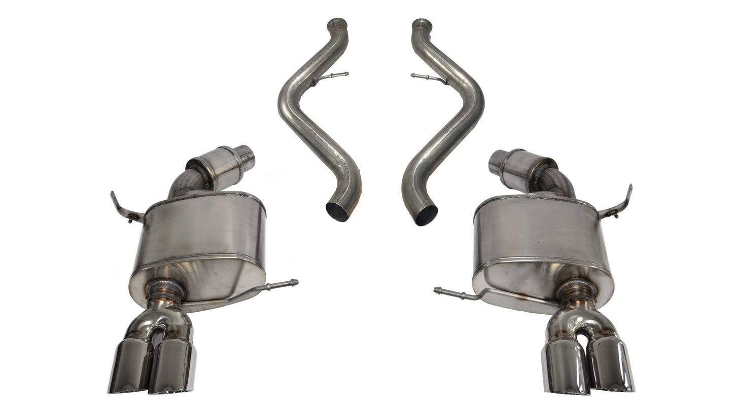 Corsa Sport / 2.5 in Axle-Back 3.0 in Twin Tips | 2008-2012 BMW M3 E90 (14569)