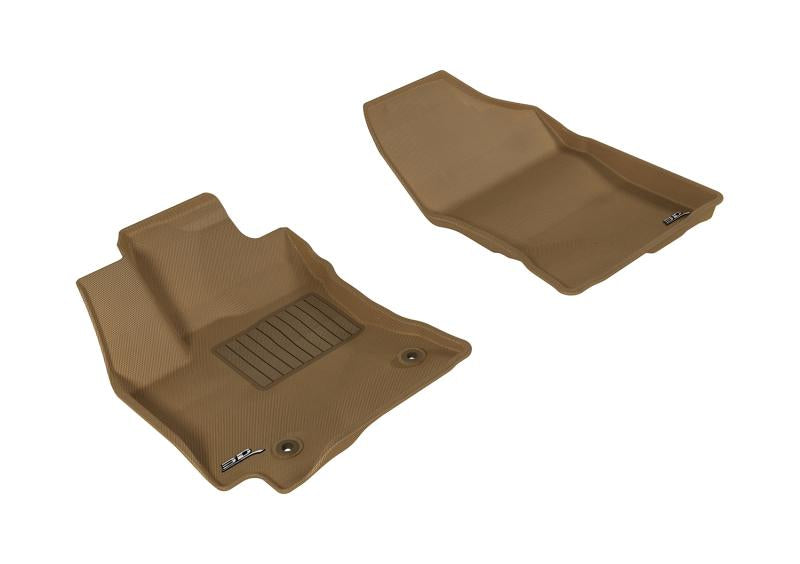 3D MAXpider 2014-2019 Toyota Corolla Kagu 1st Row Floormat - Tan L1TY13711502