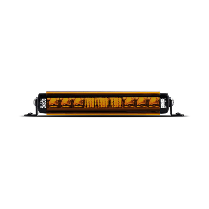 Borne Off-Road Light Bar Cover Single Row 10in Amber BNLT-COV-SS10YL
