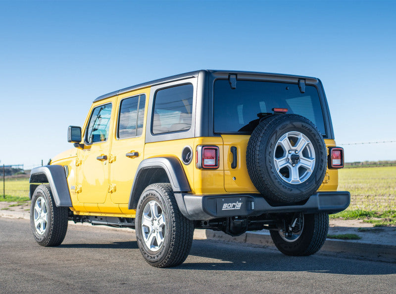 Borla 18-20 Jeep Wrangler JLU 3.6L V6 Climber Turn Down Exit Cat-Back Exhaust 140829