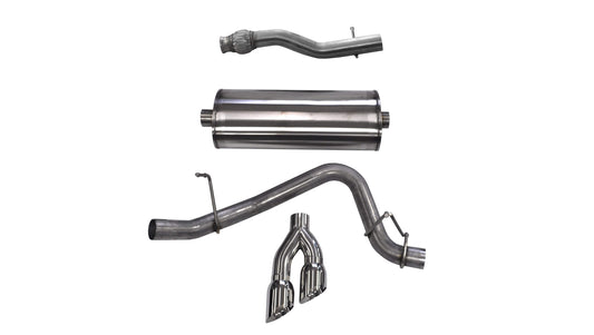 Corsa Sport / 3.0 in Cat-Back 4.0 in Twin Tips | 2015-2020 Suburban, Yukon XL 5.3L (14748)