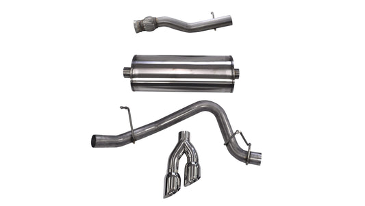 Corsa Sport / 3.0 in Cat-Back SSE 4.0 in Twin Tips | 2015-2020 Suburban, Yukon XL Denali, Escalade ESV 6.2L (14749)