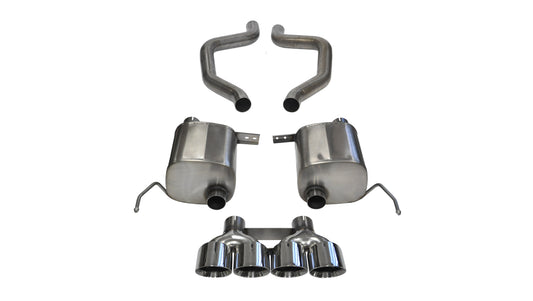 Corsa Xtreme, Sport / 2.75 in Axle-Back 4.5 in Twin Tips | 2015-2019 Corvette C7 Z06, ZR1, GS Man (14766, 14768)