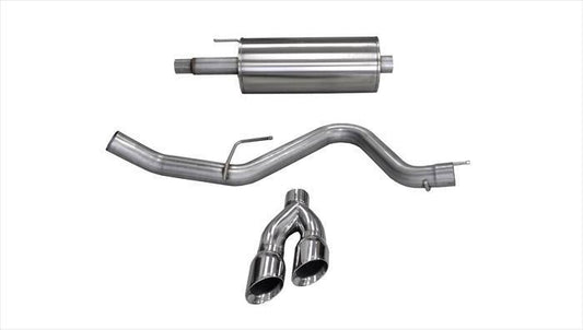 Corsa Sport / 3.0 in Cat-Back 4.0 in Twin Tips | Ford F-150 V8 2015-2020 5.0L (14837)