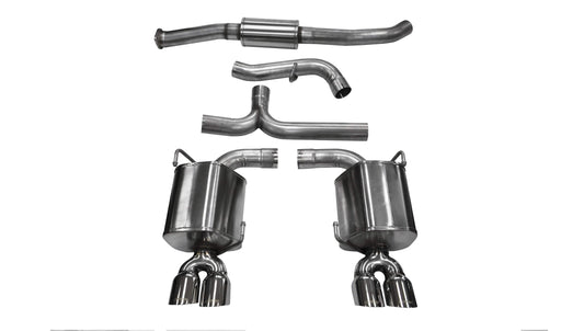 Corsa Sport / 3.0 in Cat-Back 3.5 in Twin Tips | Impreza 2.5L Sedan 11-14 STI, 11-14 WRX (14863)