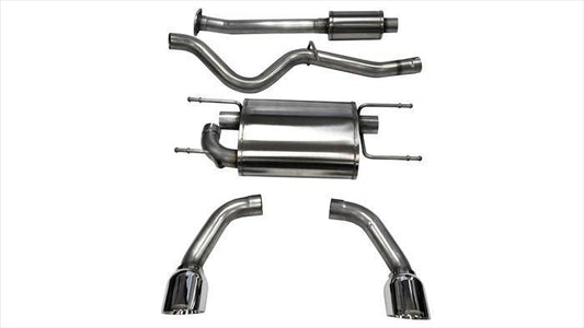 Corsa Sport / 2.5 in Cat-Back 4.5 in Single Tips | 2012-2024 BRZ, FR-S, Toyota 86 2.0L/2.4L (14864)