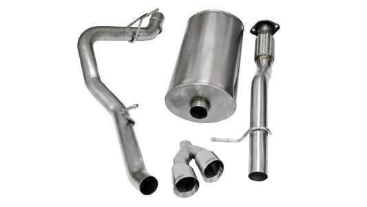 Corsa Sport / 3.0 in Cat-Back 4.0 Twin Tips | 2009-2014 Avalanche Suburban Yukon XL 5.3L 6.0L (14914)
