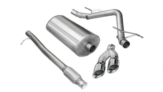Corsa Sport / 3.0 in Cat-Back SSE 4.0 in Twin Tips | 10-13 Silverado Sierra 4.8L 5.3L 6.0L 143WB (14925)