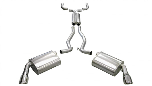 Corsa Sport / 2.5" Cat-Back DRE 4.0 in Single Tips | 2010-2015 Camaro RS 3.6L V6 (14953)