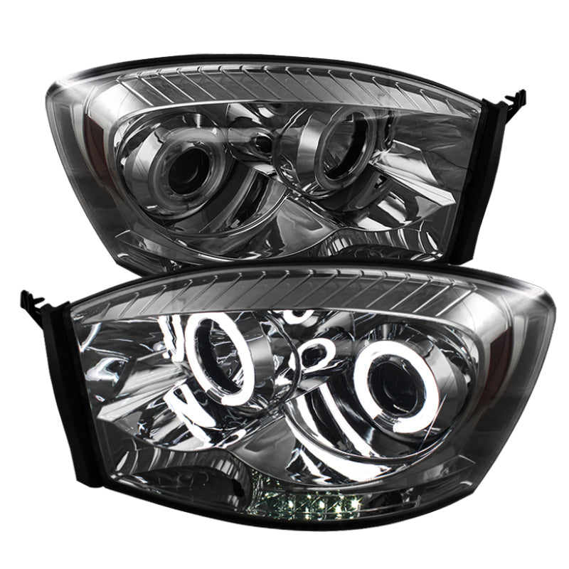 SPYDER Dodge Ram 1500 06-08 06-09 Projector Headlights CCFL Halo LED Smke PRO-YD-DR06-CCFL-SM 5041968