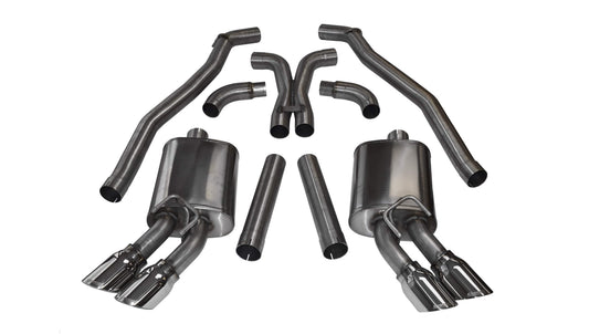 Corsa Sport / Cat-Back 4.0 in Twin Tips | 2012-15 Camaro ZL1 Coupe, 2010-15 SS 1LE (14971)