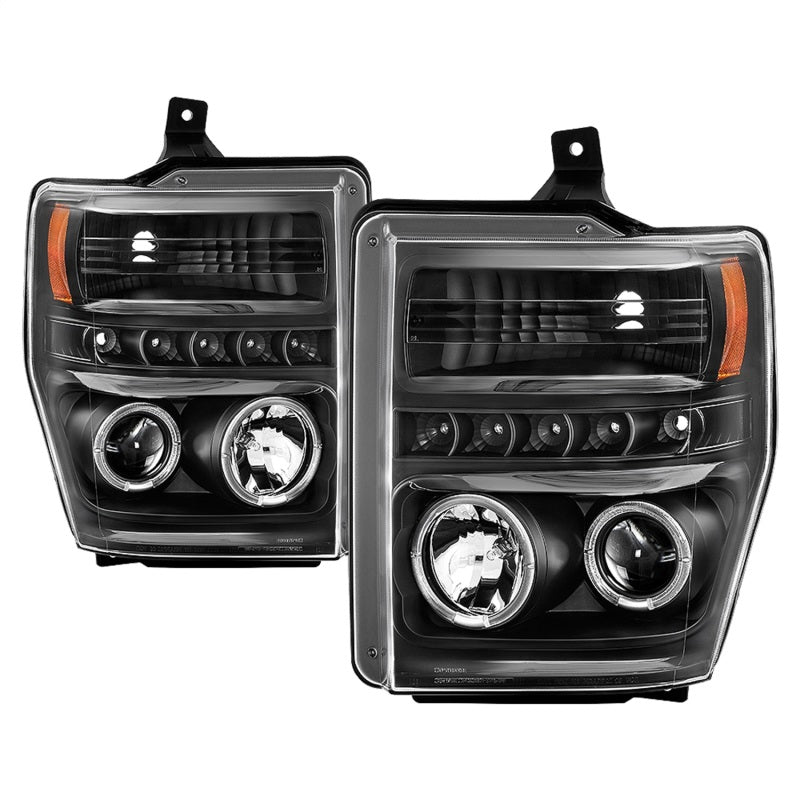 Spyder Signature Ford F250/350/450 Super Duty 08-10 Projector Headlights (PRO-YD-FS08-HL-BKV2) 5086006
