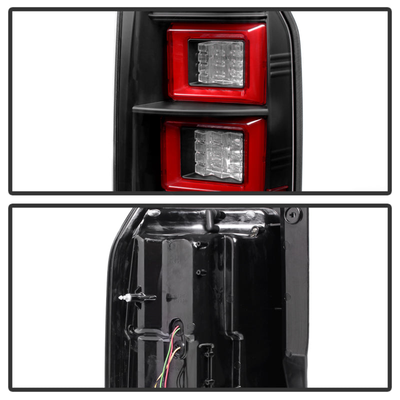 Spyder Land Rover Discovery LR4 10-14 Light Bar LED Tail Lights Black ALT-YD-LRDLR410-LBLED-BK 5080936