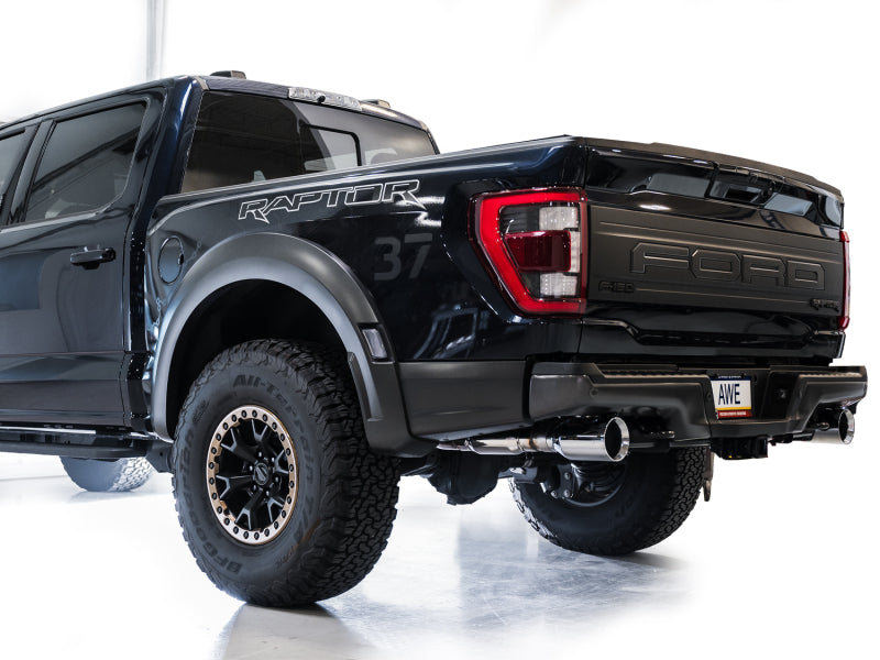 AWE Tuning AWE Gen 3 Raptor SwitchPath Exhaust  - Chrome Silver Tips 3025-32356