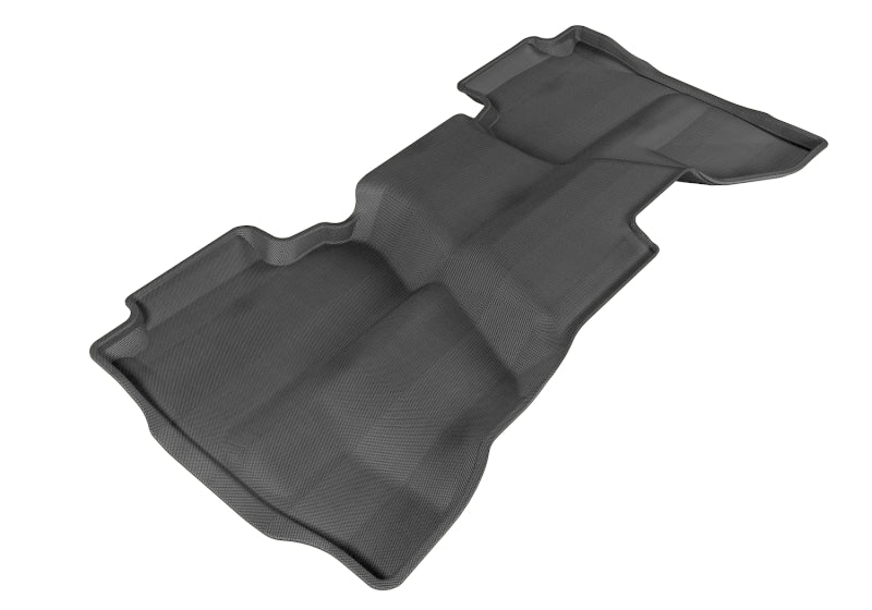 3D MAXpider 2014-2019 Chevrolet/GMC Silverado Double Cab Kagu 2nd Row Floormats - Black L1CH03921509