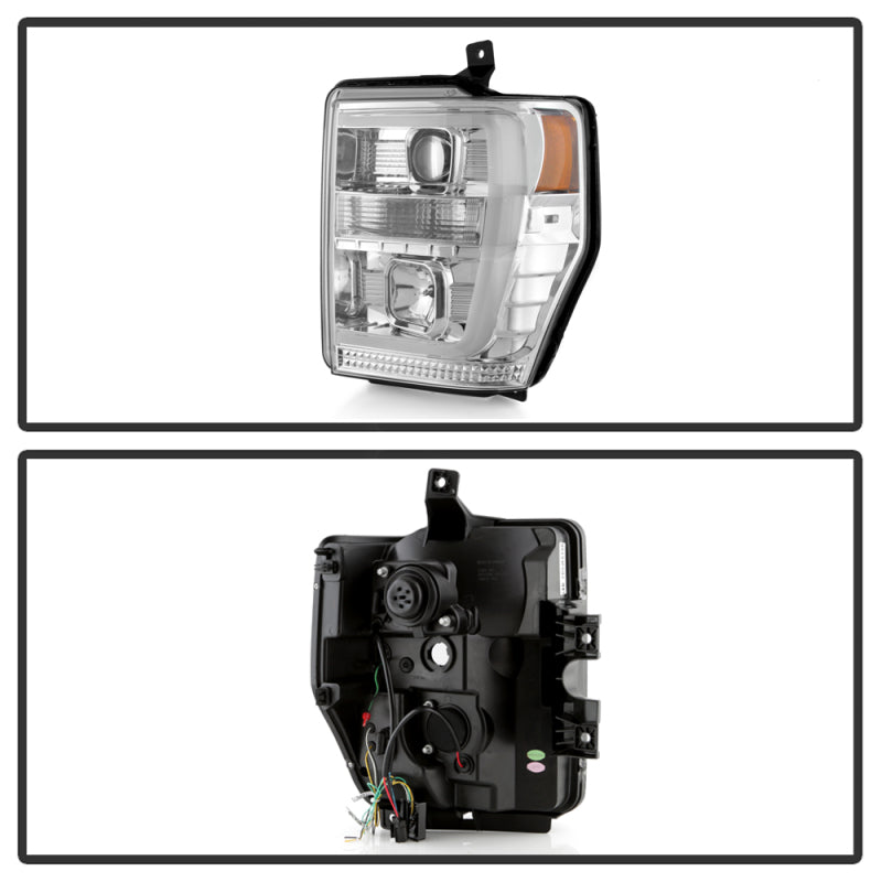 Spyder Ford F-250/350/450 08-10 V2 High-Power LED Headlights-Switch Back-Chrome PRO-YD-FS08PL-SBLB-C 5087744