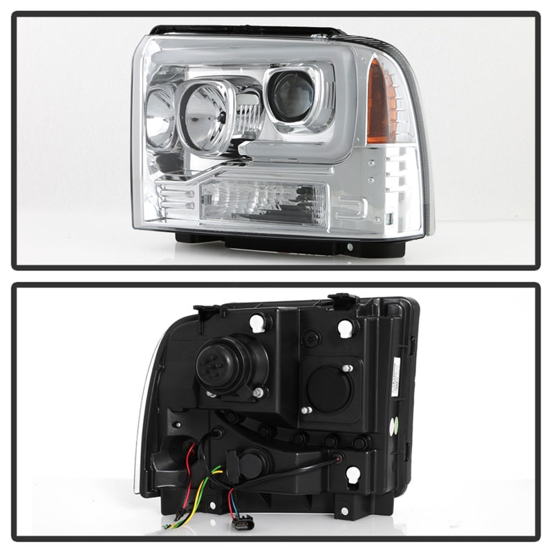 Spyder Platinum Ford F250/350/450 05-07 High-Power LED Module Proj. Headlights-Chrome (PRO-YD-FS05V2 5087904