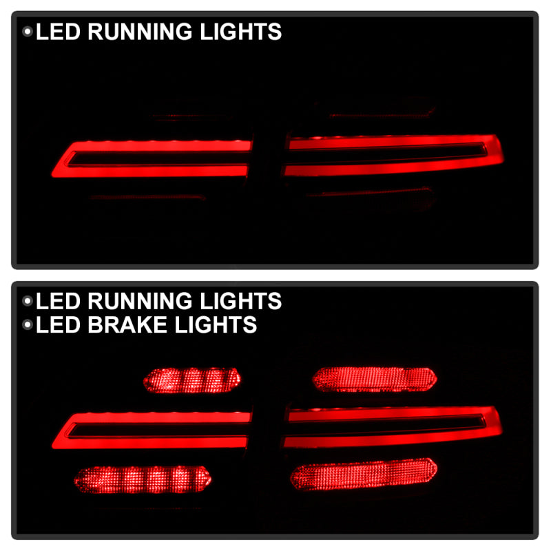 Spyder Porsche Cayenne 958 11-14 LED Tail Lights - Sequential Signal - Black 5086853