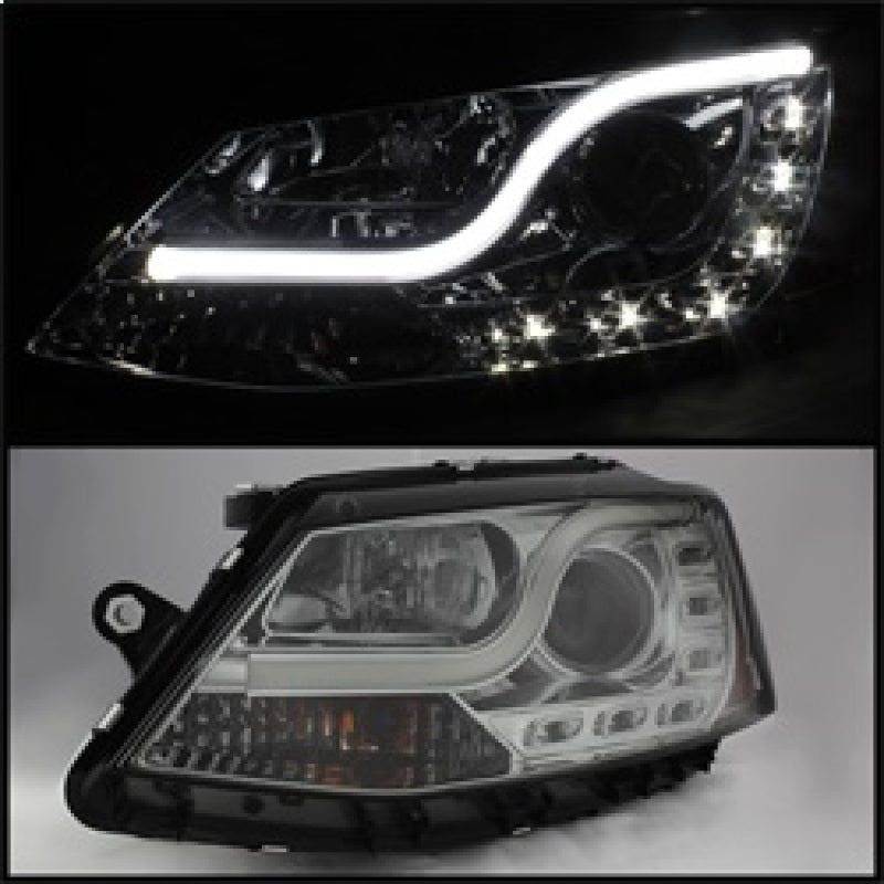 Spyder Volkswagen Jetta 11-14 Projector Headlights Halogen Light Tube DRL Smke PRO-YD-VJ11-LTDRL-SM 5073655