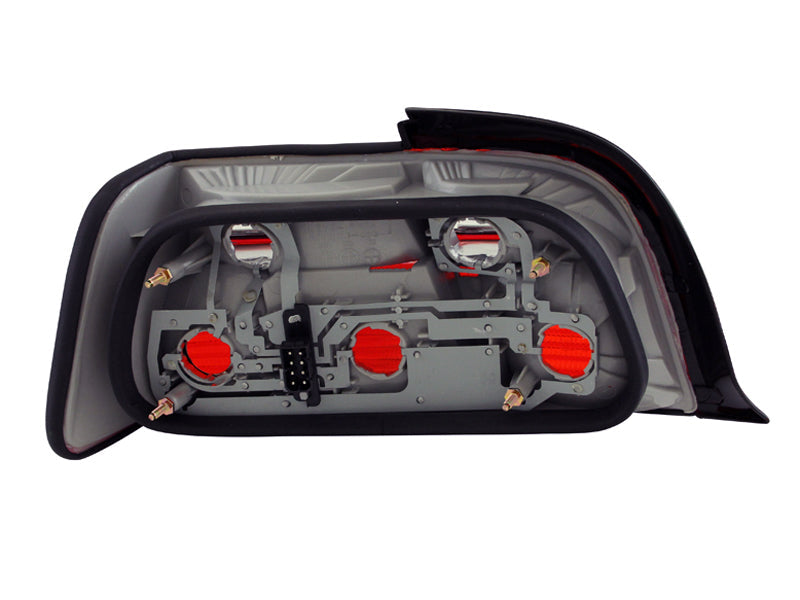 Anzo 1992-1998 BMW 3 Series E36 Taillights Red/Clear
