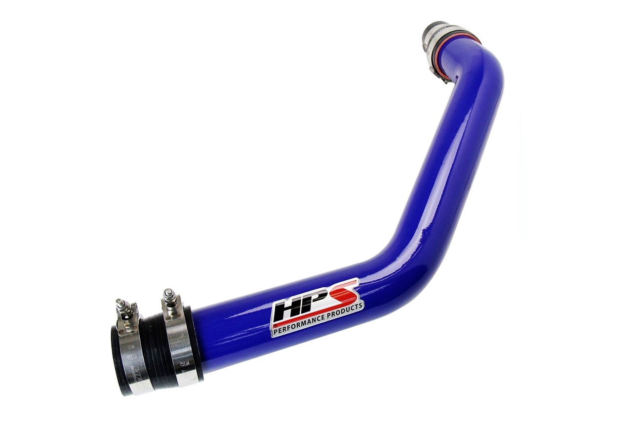 HPS Performance HPS 2.5" Upper Intercooler Pipe UICP, 08-15 Mitsubishi Lancer EVO X Turbo, Blue