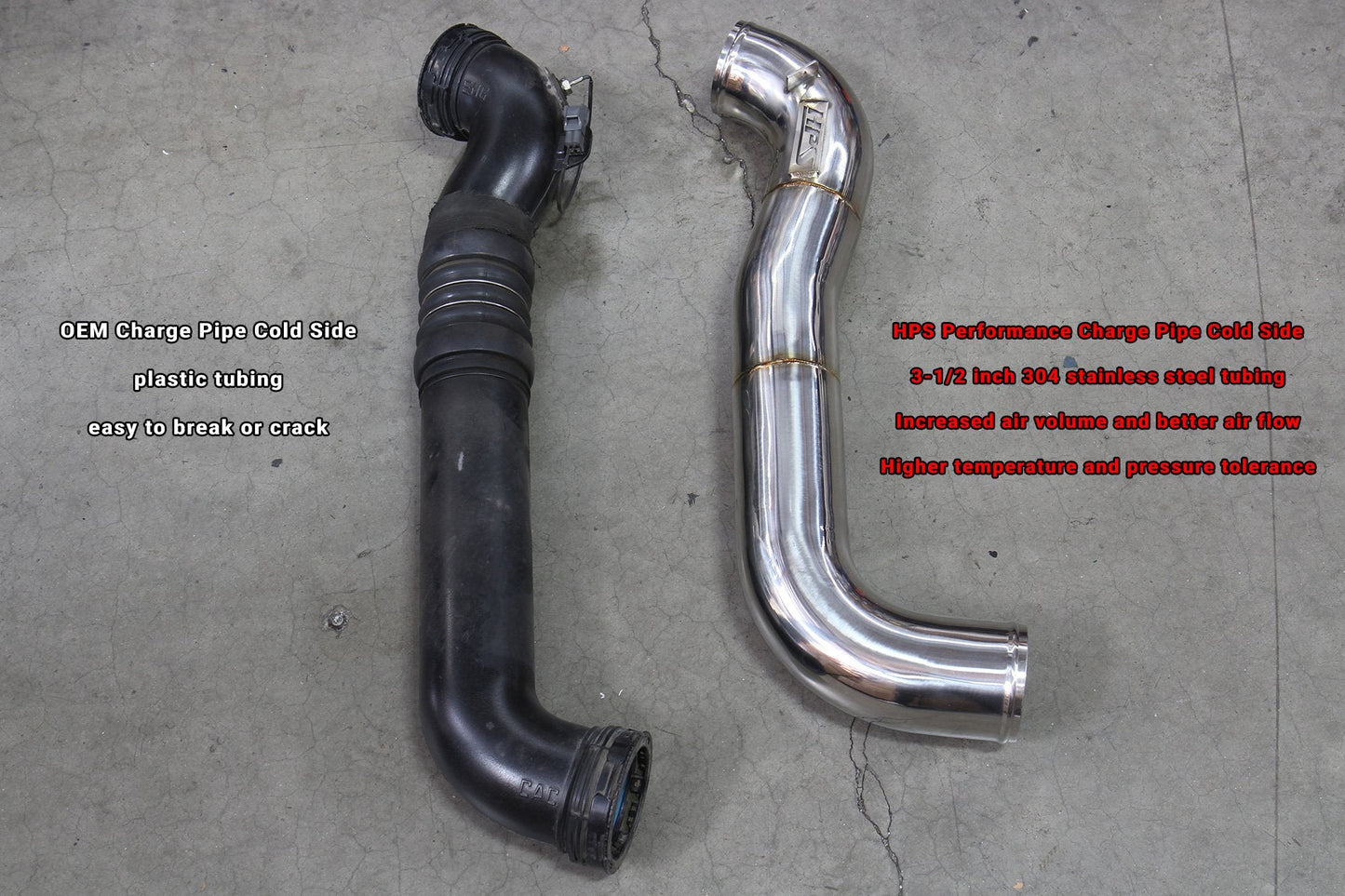HPS Intercooler Charge Pipe Chevrolet 2011-2016 Silverado 2500 HD 6.6L Duramax Diesel Turbo LML