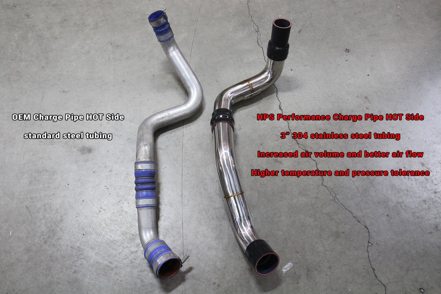 HPS Intercooler Charge Pipe Chevrolet 2011-2016 Silverado 2500 HD 6.6L Duramax Diesel Turbo LML