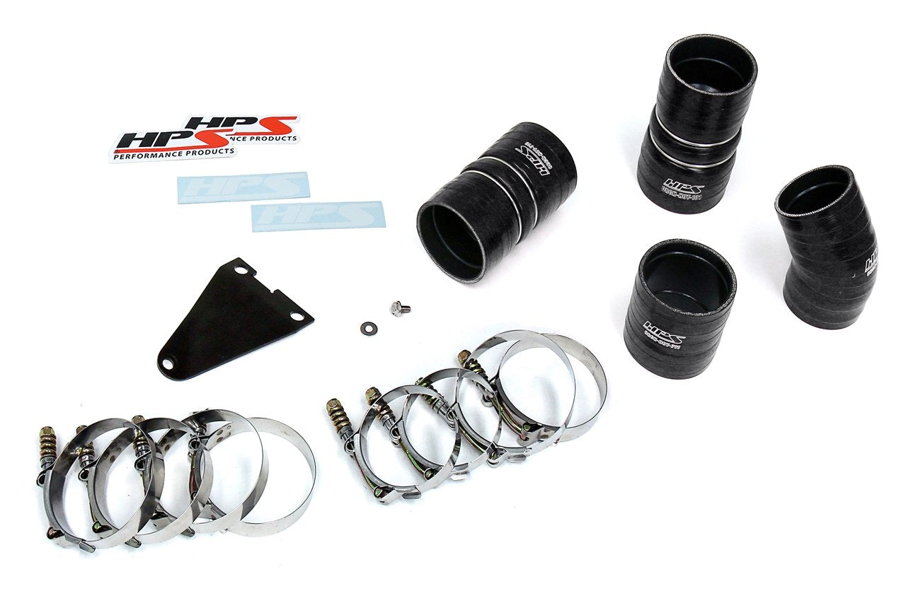 HPS Hot & Cold Side Charge Pipe with CAC Hose Intercooler Boots, 03-07 Ford F350 Superduty Powerstroke 6.0L Diesel Turbo