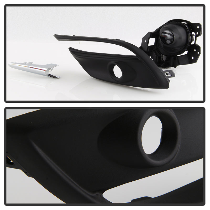 Spyder 17-18 Mazda 3 OEM Style Full LED Fog Light w/Switch - Clear (FL-MM32017-LED-C) 9043192