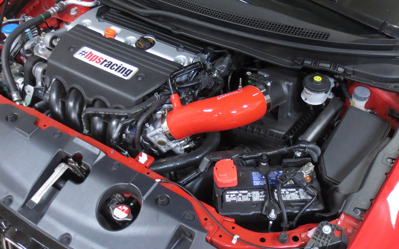 HPS Performance HPS Red Reinforced Silicone Post MAF Air Intake Hose Kit Acura 13-15 ILX