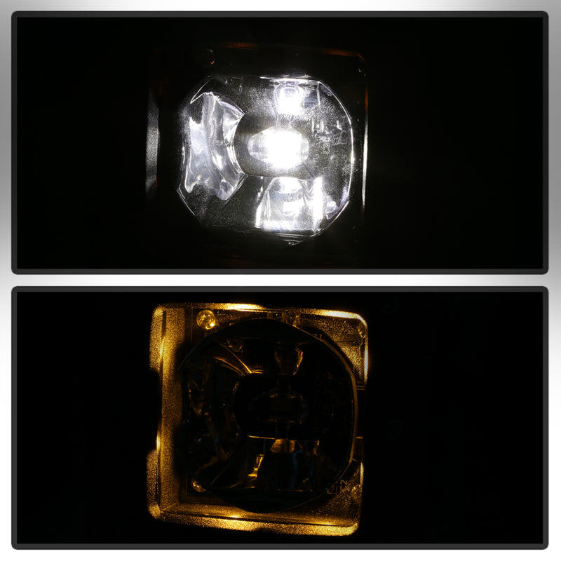 Spyder Dodge Ram 2013-2018 1500 Only Full LED Fog Lights W/Bracket and Universial Switch- Clear 9045424