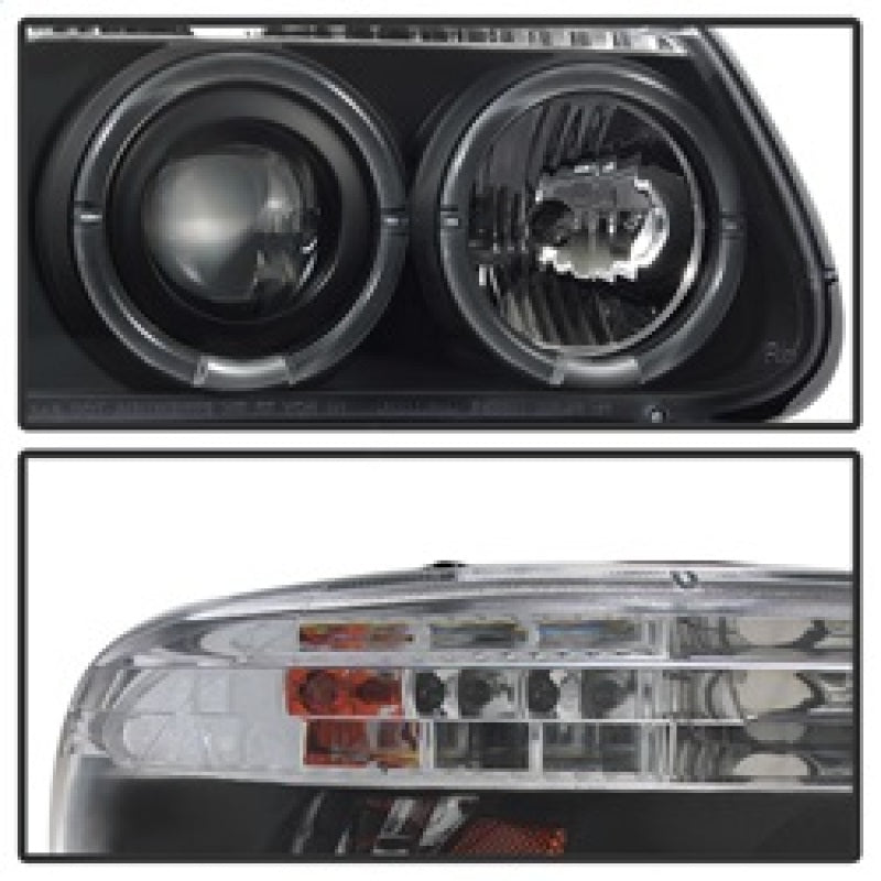 Spyder Ford Explorer 95-01 1PC Projector Headlights LED Halo Blk PRO-YD-FEXP95-HL-1PC-BK 5010131
