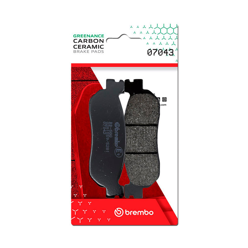 Brembo OE Mbk Skyliner/Yamaha X-City/Yamaha X-Max/Yamaha Yp Carbon Ceramic Brake Pad - Rear 07043