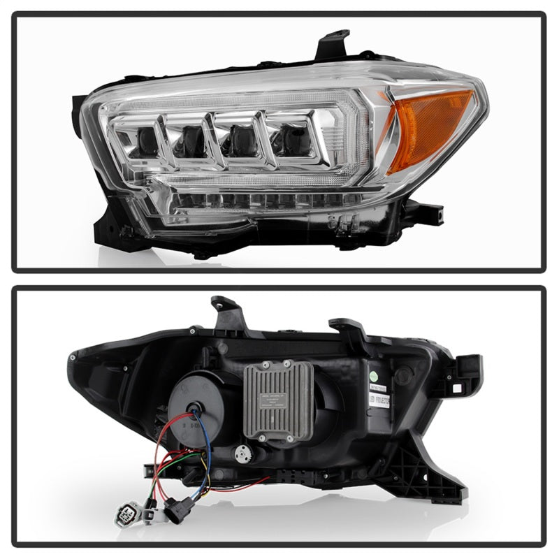 Spyder 16-20 Toyota Tacoma LED Model Only High-Power LED Headlights - Chrome PRO-YD-TT16LEDAP-C 5088383