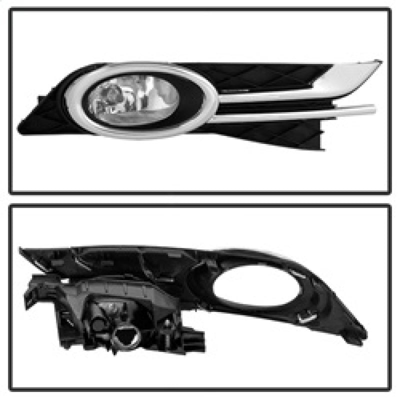 Spyder Honda Odyssey 2015-2016 OEM Fog Light W/Switch- Clear FL-CL-HODY2014-C 5077660