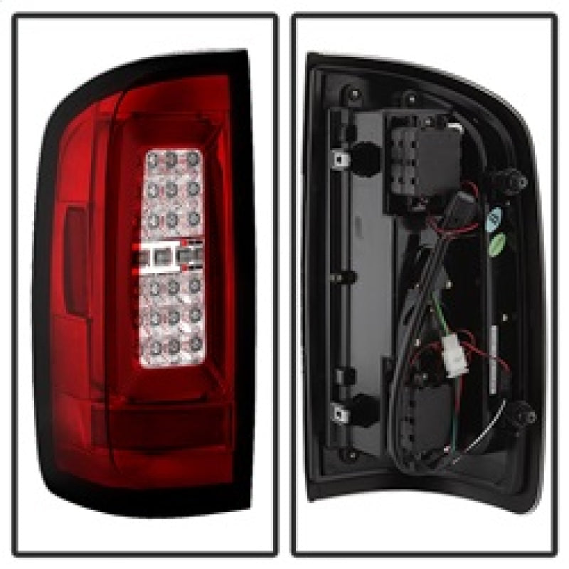 Spyder Chevy Colorado 2015-2017 Light Bar LED Tail Lights - Red Clear ALT-YD-CCO15-LED-RC 5085269