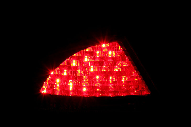 Anzo 2000-2005 Mercedes Benz S Class W220 LED Tail lights Red/Smoke