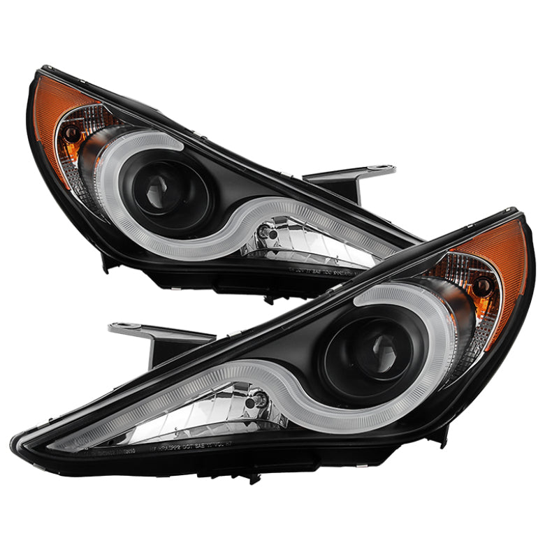 Spyder Hyundai Sonata 11-13 Verson 2 Projector - Light Bar DRL Blk PRO-YD-HYSON11V2-LBDRL-BK 5080882